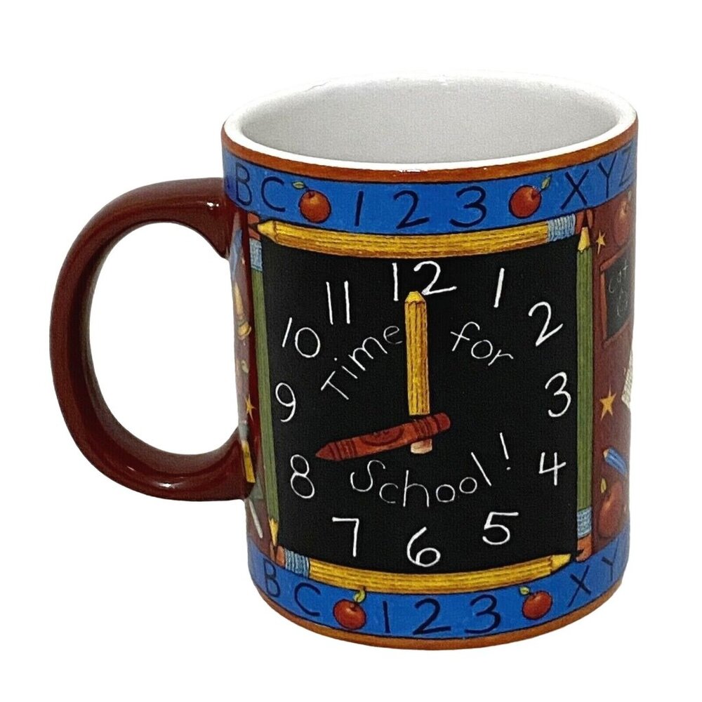 Susan Winget Time for School Mug Homeschool Teacher Gift‎ Education Retro 2000s